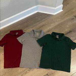 Uniform Kids Polo Shirt bundle - burgundy, Gray, dark green
